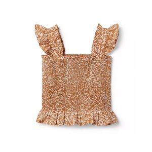 Janie&Jack Floral Paisley Smocked Crop Top